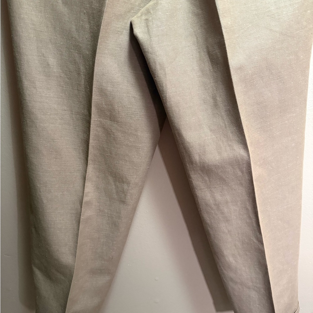 Savane Men's Classic Fit Pleated Pants in Light Brown - Picture 7 of 13